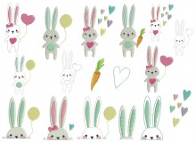Stickserie - Hopping Bunnies